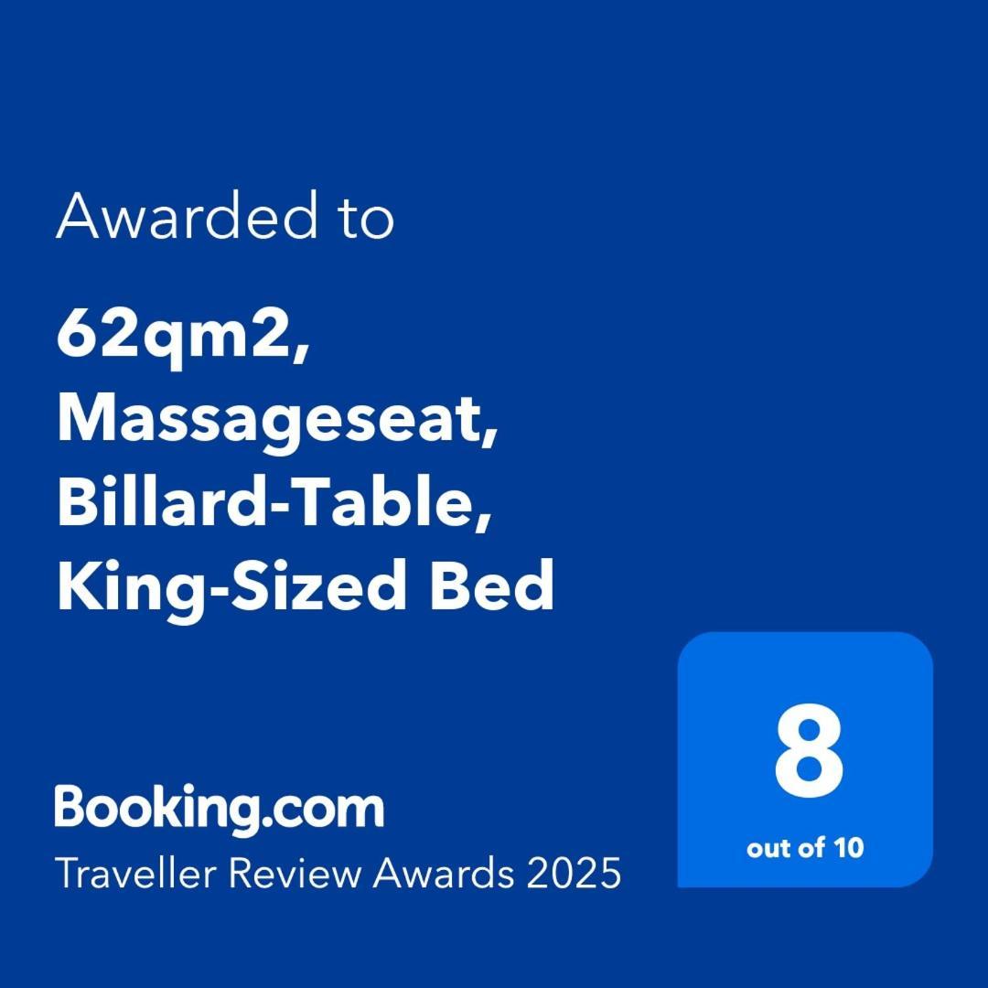 62Qm2, Massageseat, Billard-Table, King-Sized Bed Apartment Berlin Bagian luar foto